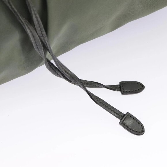 PRADA Hand Bag Nylon 2way Green Gold Auth - Picture 8 of 15